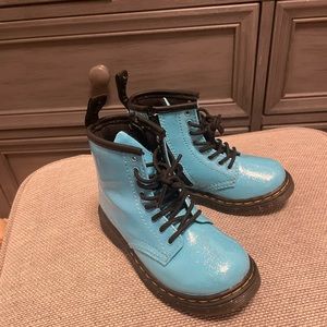 Blue Glitter Dr. Martens Toddler size 9